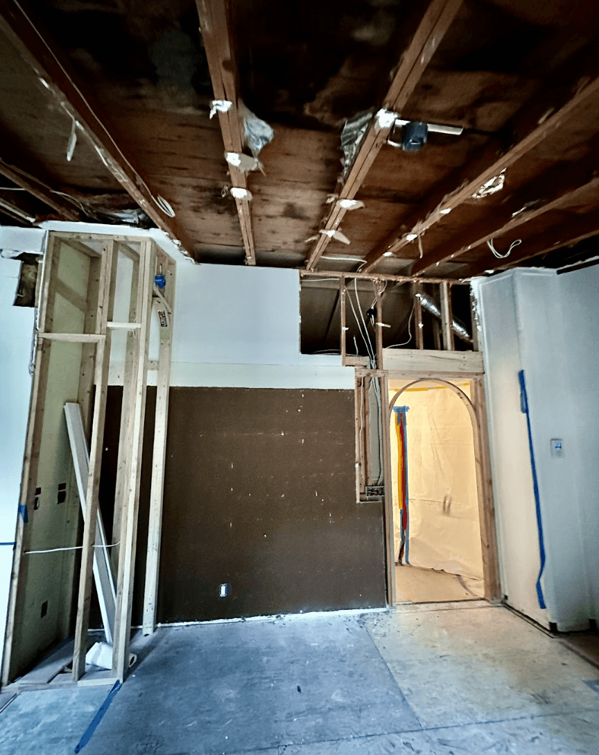 Living room ceiling repair — Fast Patch Drywall work in Bellevue