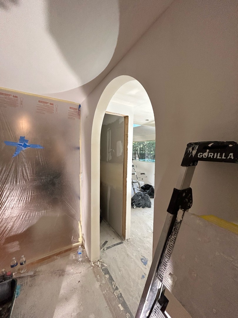 Fresh drywall patch ready for paint after a single-visit repair